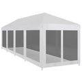 vidaXL Partyzelt mit 10 Mesh-Seitenwänden 12 x 3 m