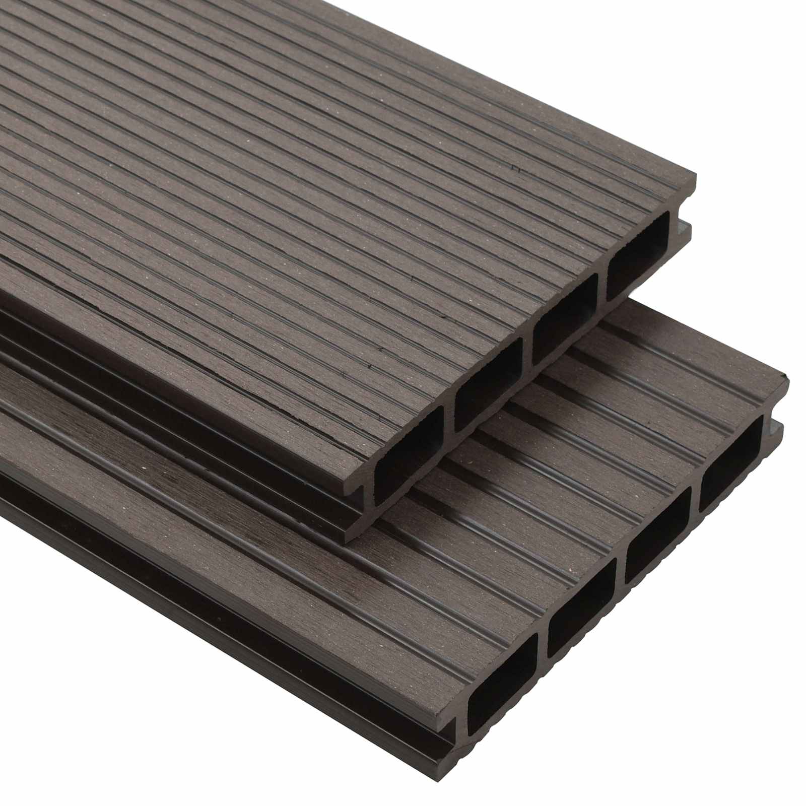 vidaXL Terrassendiele 4 pcs Dunkelbraun WPC