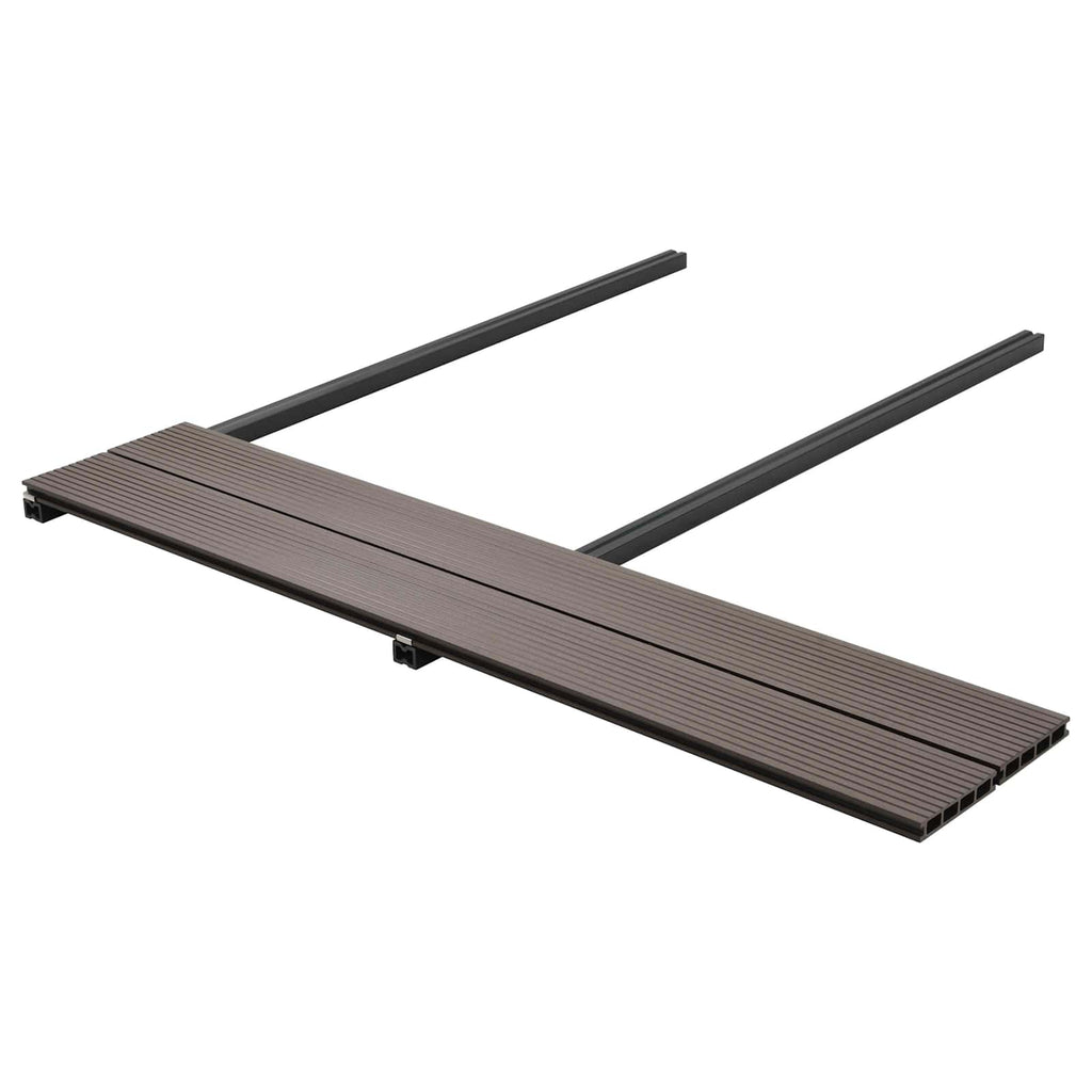vidaXL Terrassendiele 4 pcs Dunkelbraun WPC