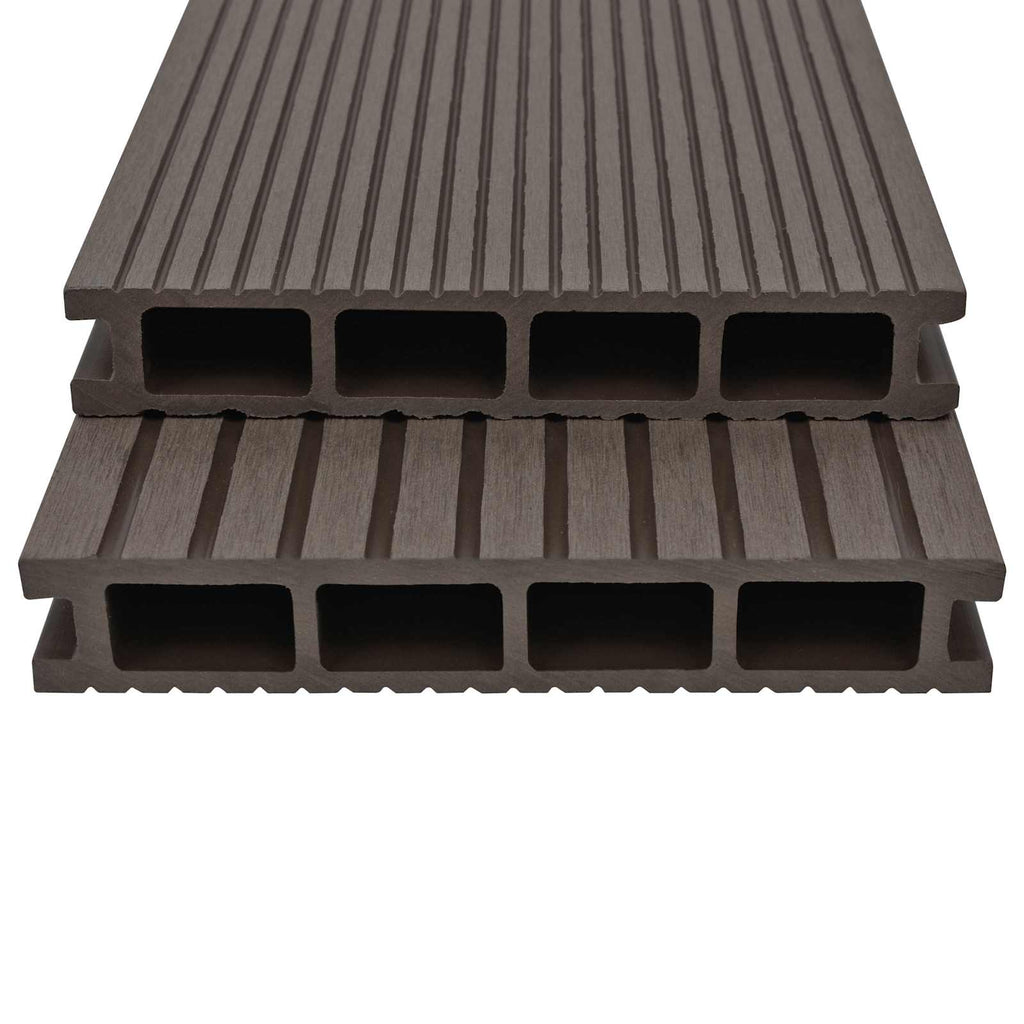 vidaXL Terrassendiele 4 pcs Dunkelbraun WPC