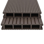 vidaXL Terrassendiele 4 pcs Dunkelbraun WPC