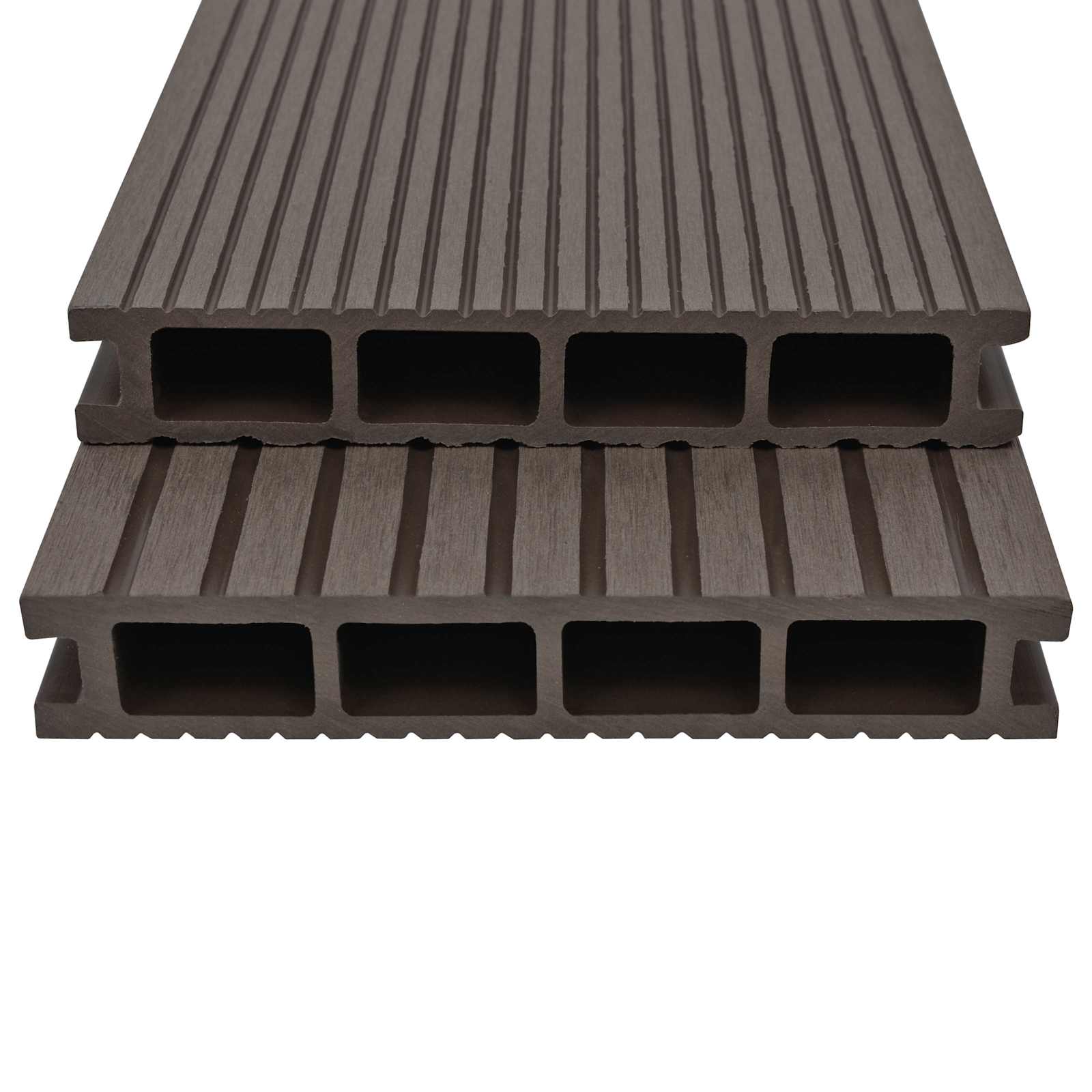 vidaXL Terrassendiele 4 pcs Dunkelbraun WPC