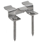 vidaXL 100 Stk. Deckclips mit 200 Schrauben Edelstahl