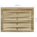 vidaXL Gartentor Imprägniertes Kiefernholz 100x75 cm Grün