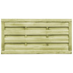 vidaXL Gartentore 2 Stk. Imprägniertes Kiefernholz 150x75 cm Grün