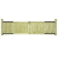 vidaXL Gartentore 2 Stk. Kiefernholz Imprägniert 300x75 cm