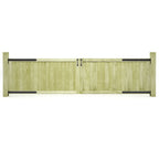 vidaXL Gartentore 2 Stk. Kiefernholz Imprägniert 300x75 cm