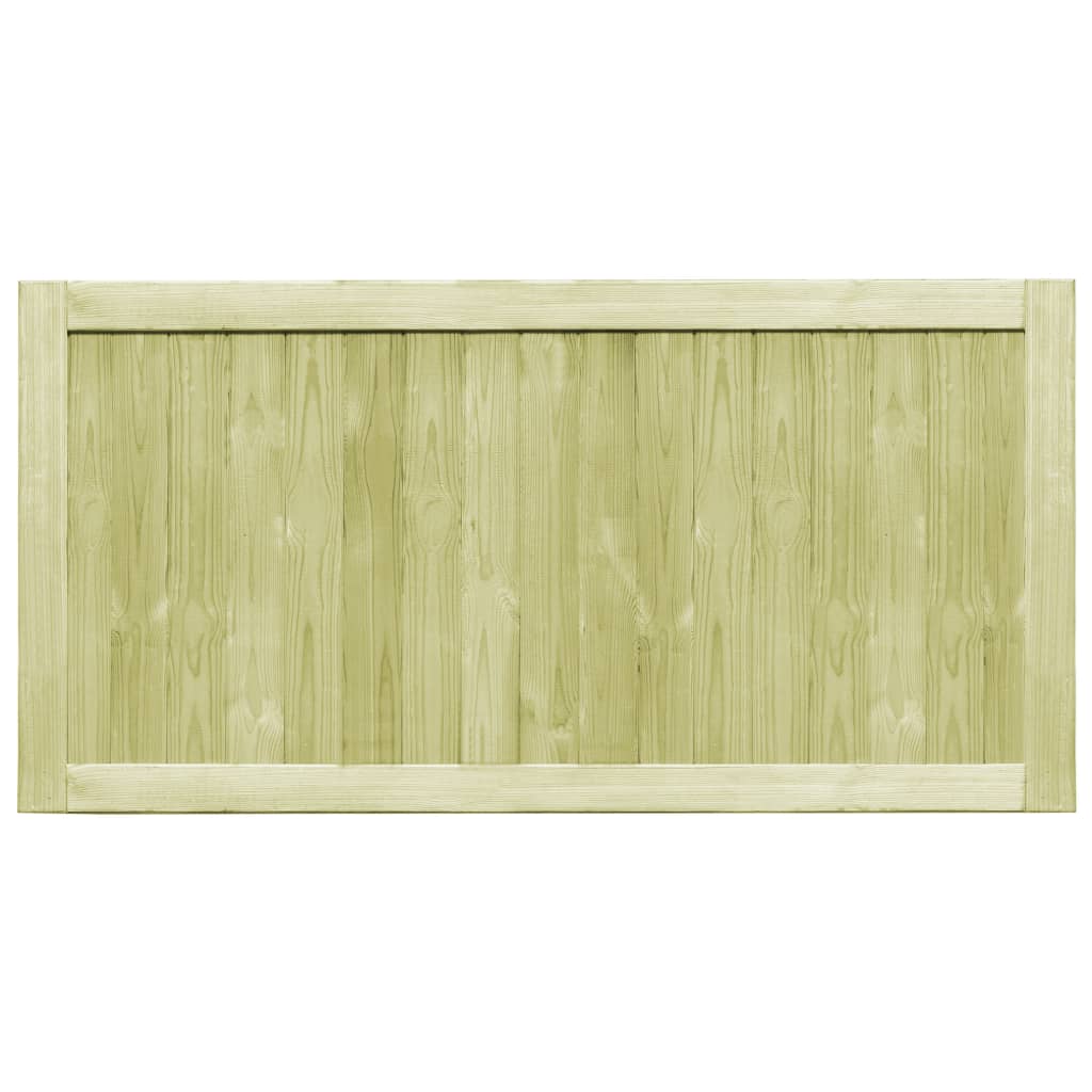 vidaXL Gartentore 2 Stk. Kiefernholz Imprägniert 300x75 cm