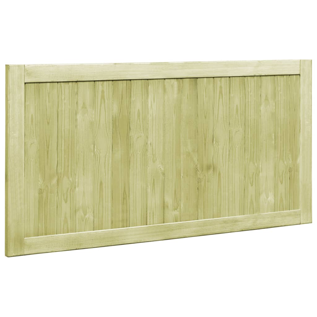 vidaXL Gartentore 2 Stk. Kiefernholz Imprägniert 300x75 cm