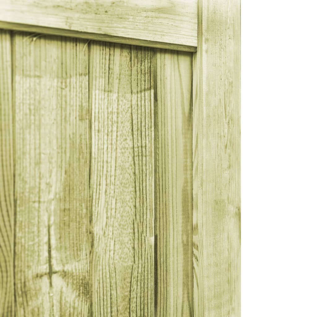 vidaXL Gartentore 2 Stk. Kiefernholz Imprägniert 300x75 cm