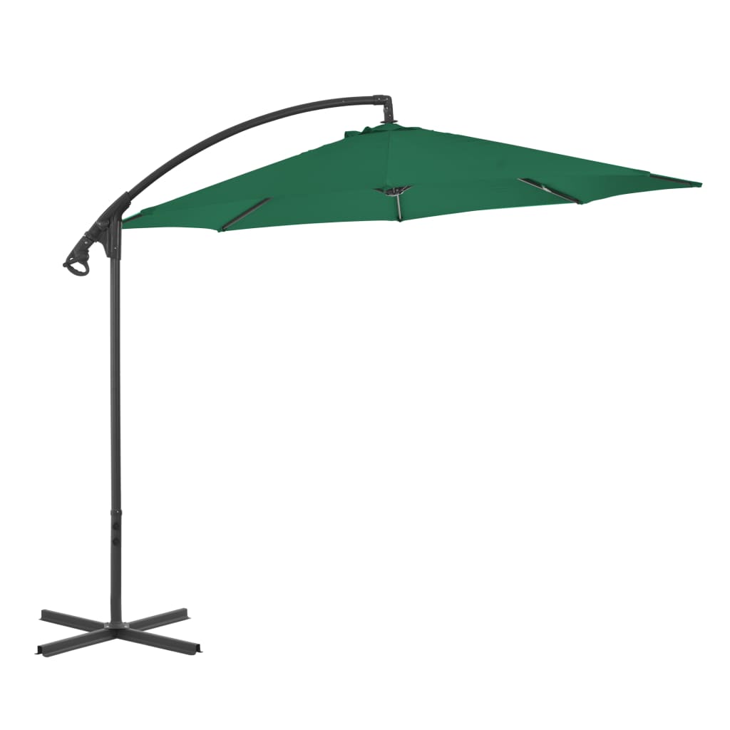 vidaXL Ampelschirm mit Stahl-Mast 250x250 cm Anthrazit