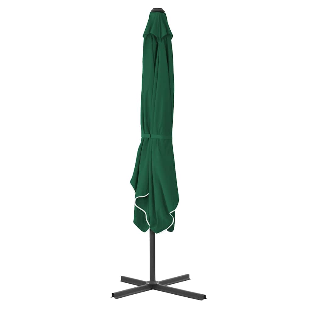 vidaXL Sonnenschirm mit Stahl-Mast 250x250 cm Grün