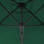 vidaXL Sonnenschirm mit Stahl-Mast 250x250 cm Grün