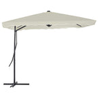vidaXL Sonnenschirm mit Stahl-Mast 250x250 cm Sandweiß