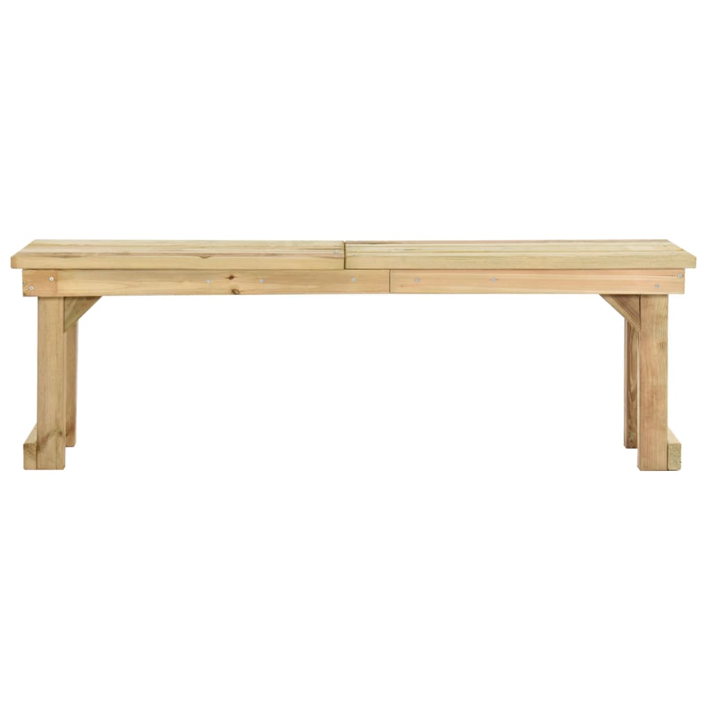vidaXL Gartenbank 140 cm Imprägniertes Kiefernholz
