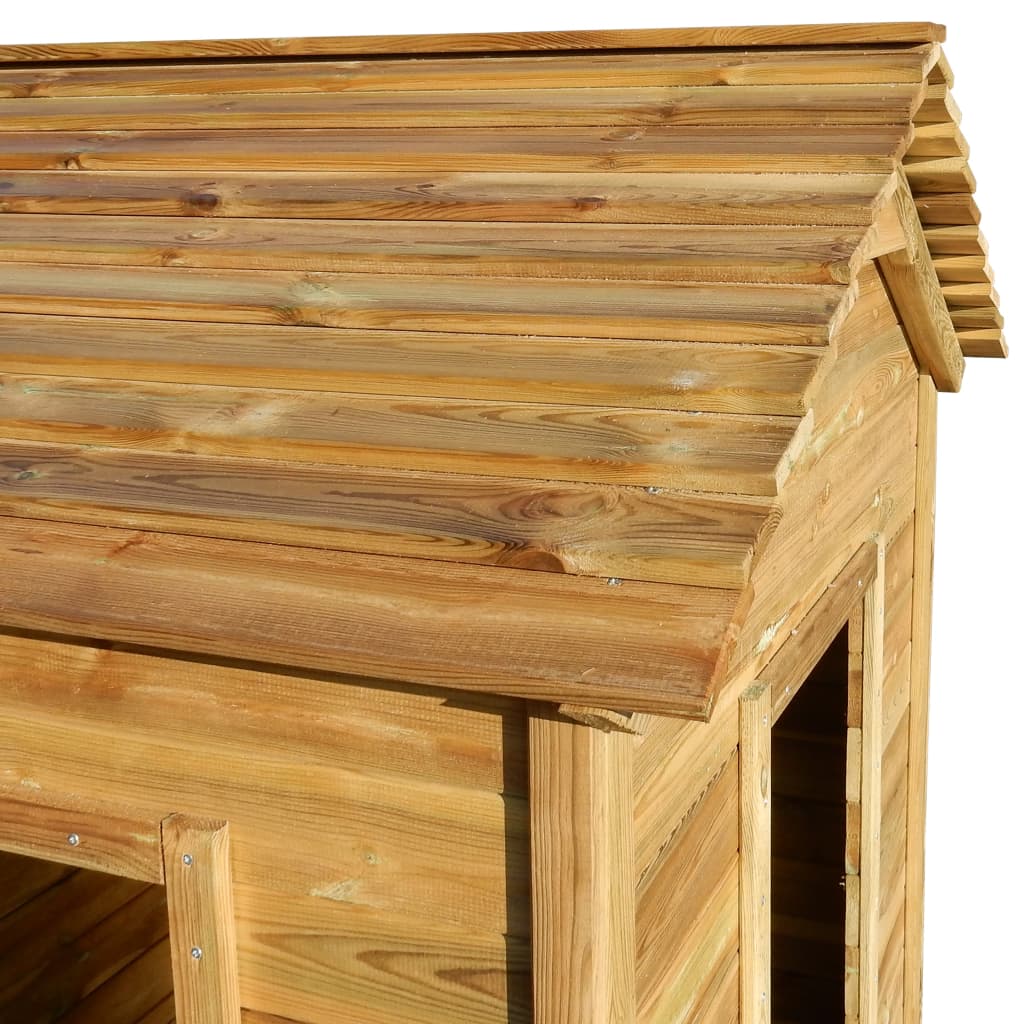 vidaXL Spielhaus für den Garten 120x120x146 cm Kiefernholz