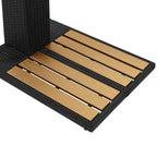 vidaXL Gartendusche Poly Rattan WPC