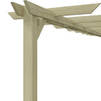 vidaXL Garten-Pergola Kiefernholz Imprägniert 360x200x60 cm