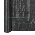 vidaXL Unkrautfolie PP 1x50 m Schwarz