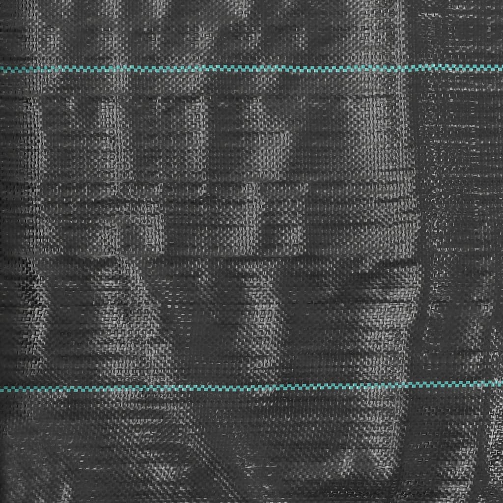 vidaXL Unkrautfolie PP 1x50 m Schwarz