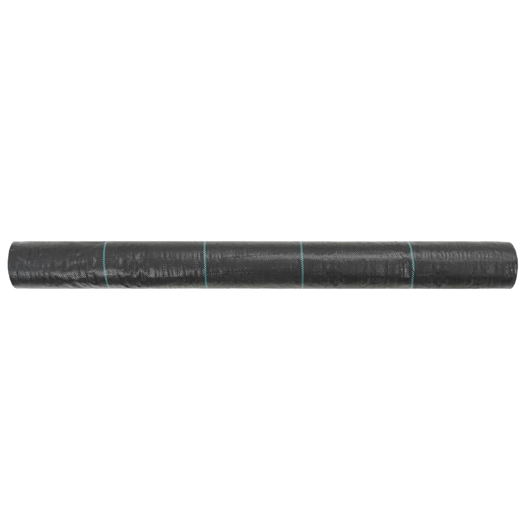 vidaXL Unkrautfolie PP 1x50 m Schwarz