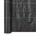 vidaXL Unkrautfolie PP 1x50 m Schwarz