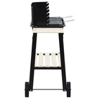 vidaXL Holzkohlegrill Standgrill mit Rädern
