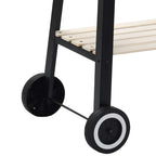 vidaXL Holzkohlegrill Standgrill mit Rädern