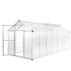 vidaXL Gewächshaus Aluminium 421x190x195 cm 15,6 m³