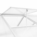 vidaXL Gewächshaus Aluminium 421x190x195 cm 15,6 m³