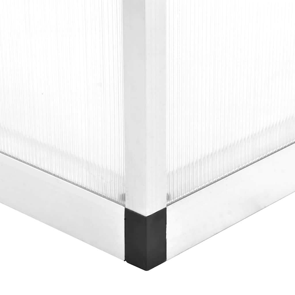 vidaXL Gewächshaus Aluminium 421x190x195 cm 15,6 m³