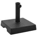 vidaXL Sonnenschirmfuß Quadratisch 8 kg Schwarz Polyharz