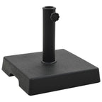 vidaXL Sonnenschirmfuß Quadratisch 8 kg Schwarz Polyharz