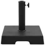 vidaXL Sonnenschirmfuß Quadratisch 8 kg Schwarz Polyharz