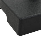 vidaXL Sonnenschirmfuß Quadratisch 8 kg Schwarz Polyharz