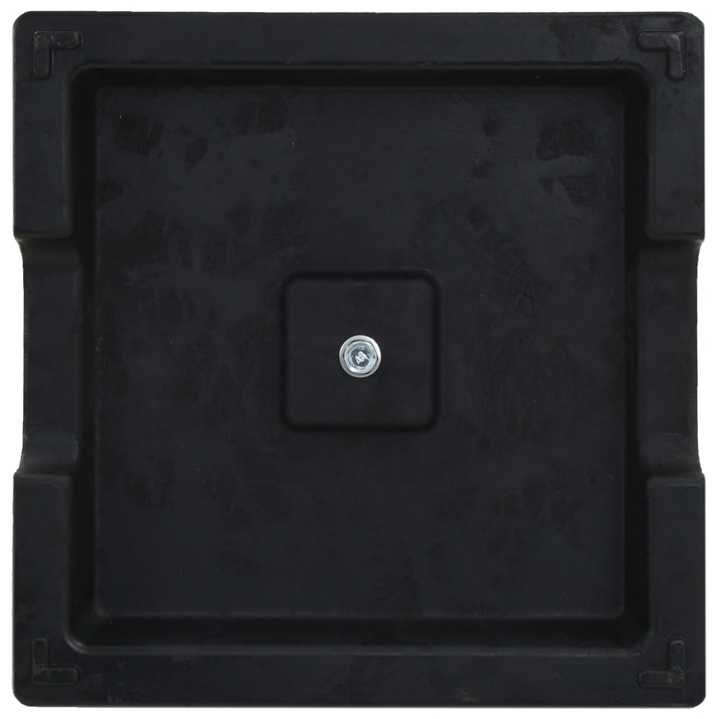 vidaXL Sonnenschirmfuß Quadratisch 8 kg Schwarz Polyharz