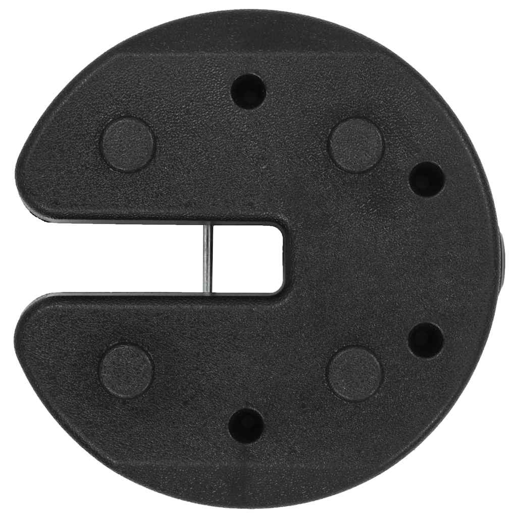 vidaXL Pavillon-Gewichte 4 Stk. Schwarz 220x50 mm Beton