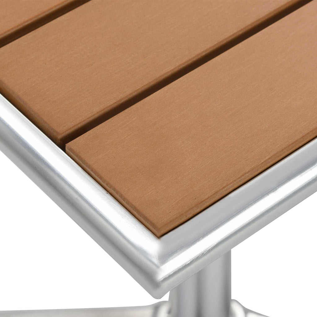 vidaXL Tisch Silber Aluminium und Kunststoff