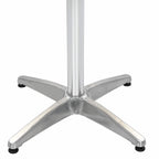 vidaXL Tisch Silber Aluminium und Kunststoff