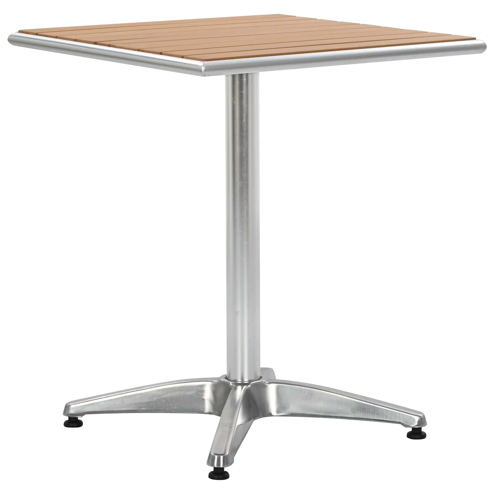 vidaXL Tisch Silber Aluminium und Kunststoff