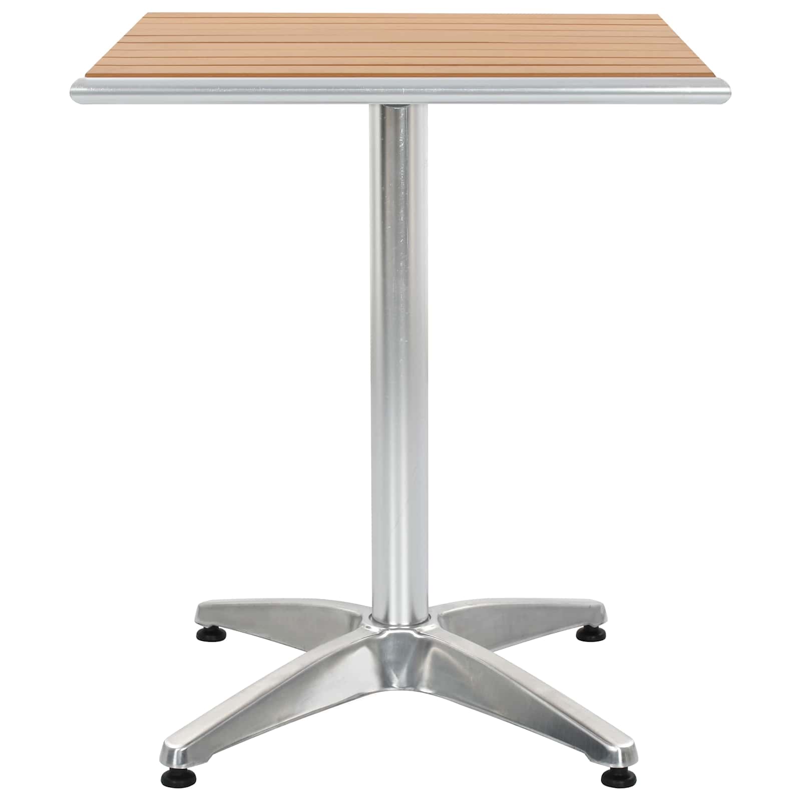vidaXL Tisch Silber Aluminium und Kunststoff