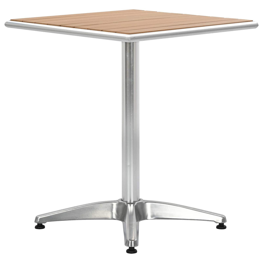 vidaXL Tisch Silber Aluminium und Kunststoff