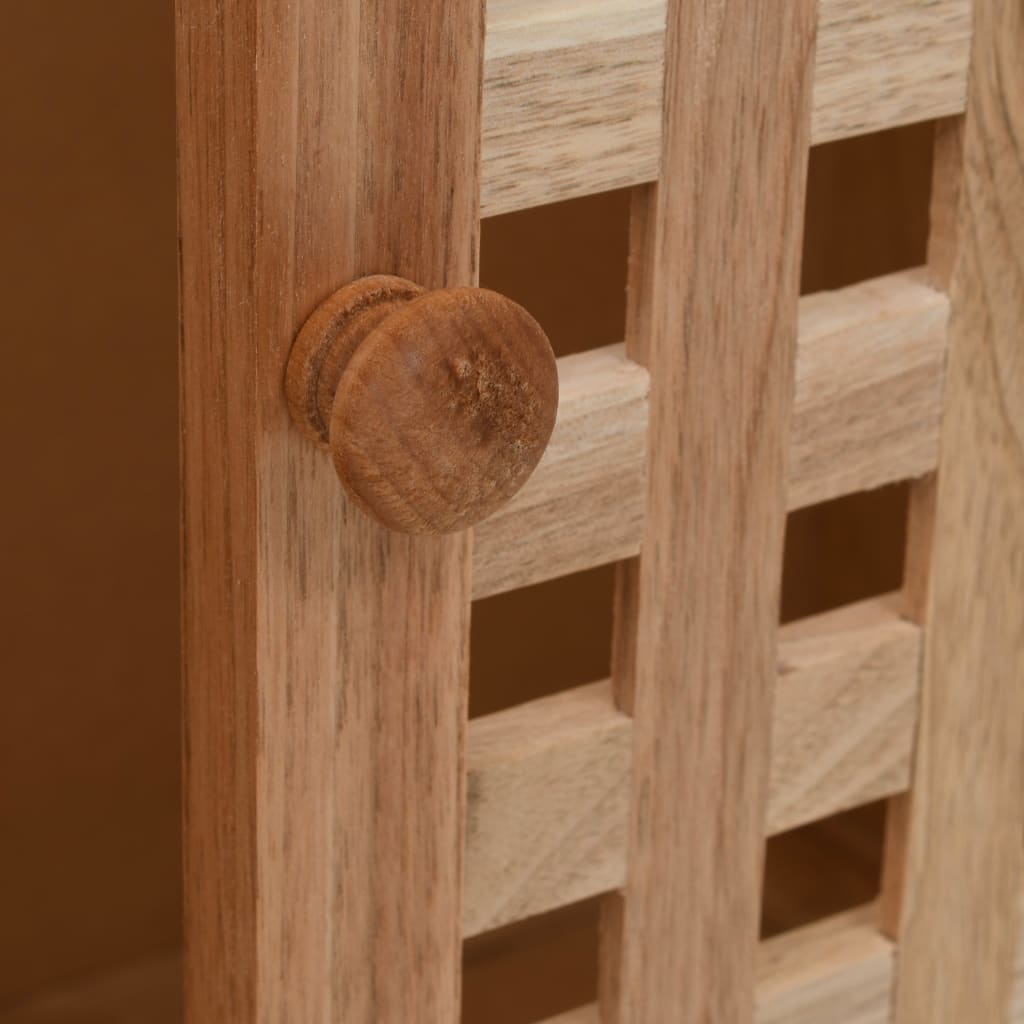 vidaXL Waschbeckenunterschrank Massivholz Walnuss 66x29x61 cm