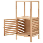 vidaXL Badezimmerschrank Massivholz Walnuss 39,5x35,5x86 cm
