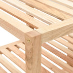 vidaXL Badregal Massivholz Walnuss 100x40x65 cm