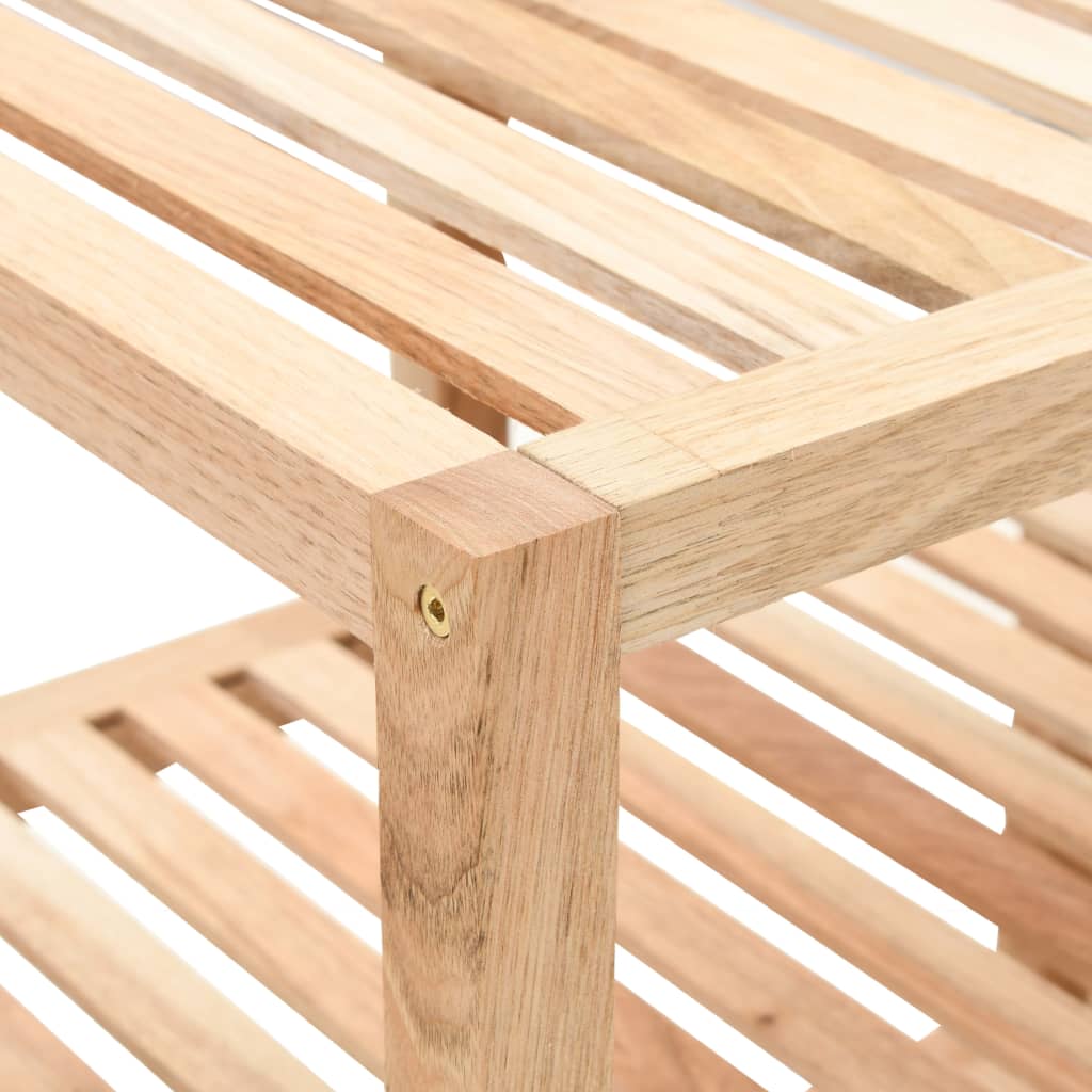 vidaXL Badregal Massivholz Walnuss 100x40x65 cm