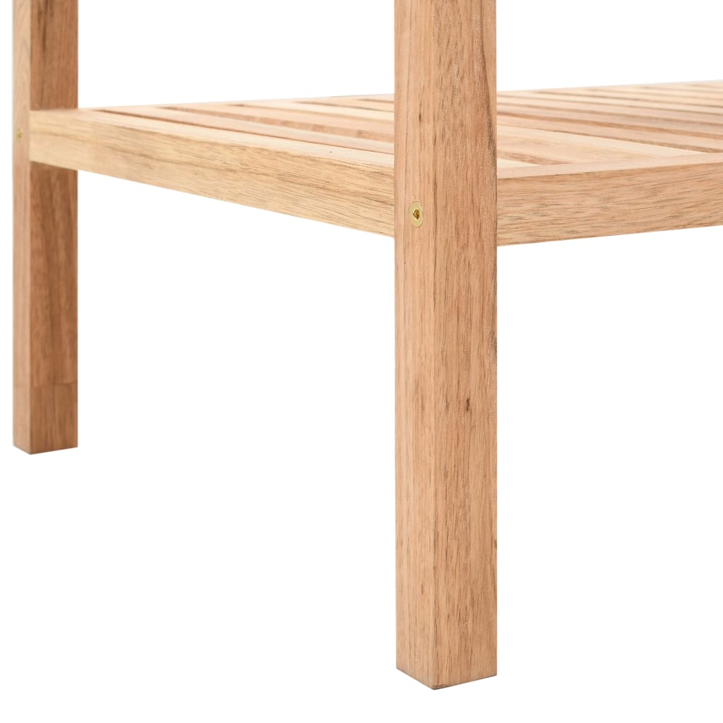vidaXL Badregal Massivholz Walnuss 100x40x65 cm