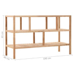 vidaXL Badregal Massivholz Walnuss 100x40x65 cm