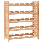 vidaXL Weinregal für 25 Flaschen Nussbaumholz Massiv 63x25x73 cm