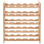 vidaXL Weinregal für 25 Flaschen Nussbaumholz Massiv 63x25x73 cm